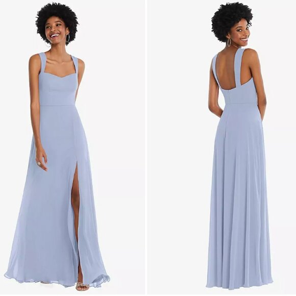 After Six * Contoured Wide Strap Sweetheart Maxi Dress * Size 2-R - Picture 1 of 7